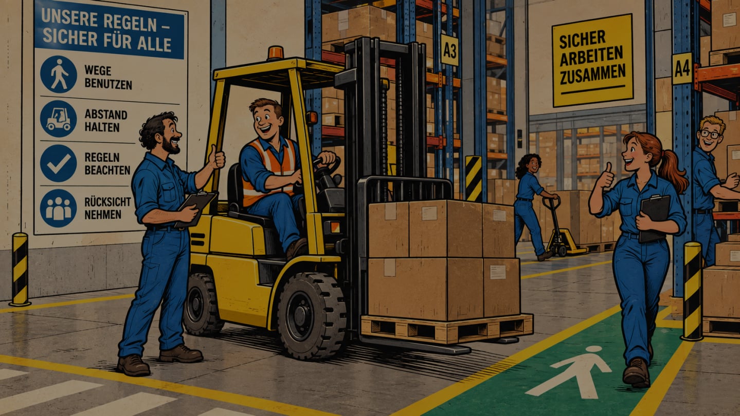 Vorbildliche Mitarbeitende bei der Arbeit